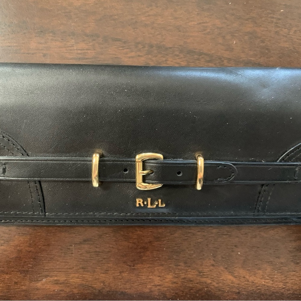 Lauren by Ralph Lauren Black Leather Wallet